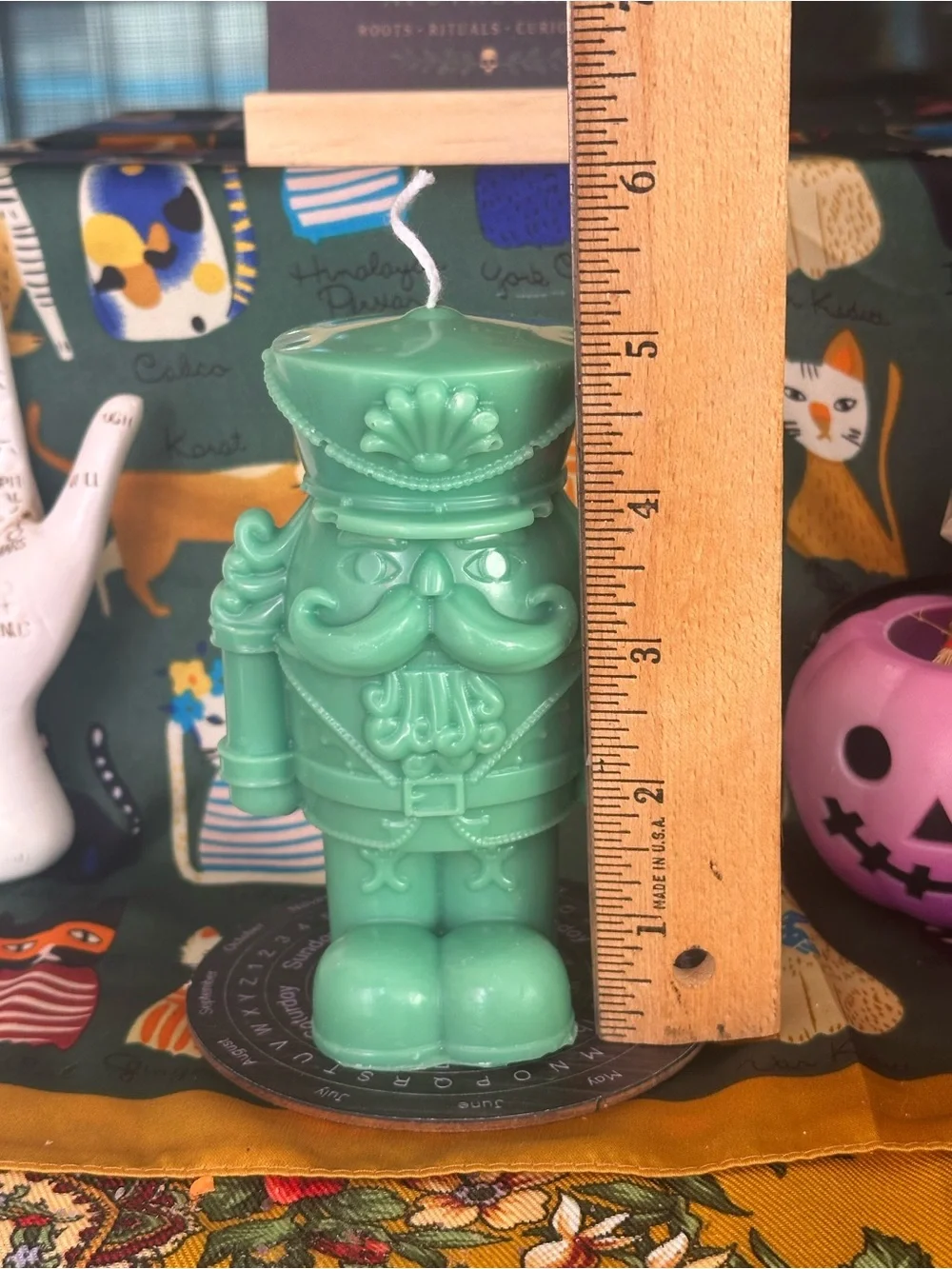 Green Nutcracker Candle